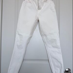 Abercrombie & Fitch Cream High Rise Jeans